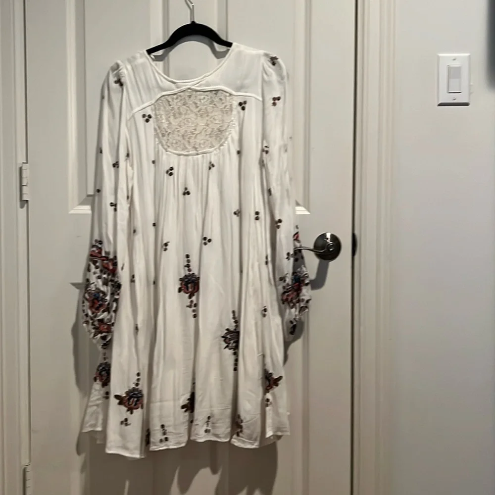 Free people Oxford embroidered dress